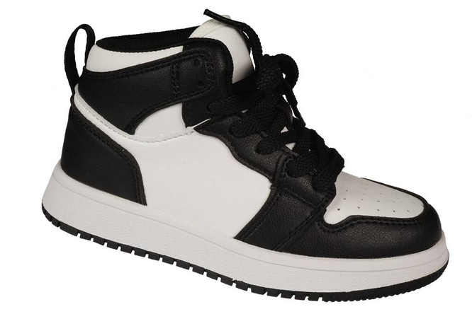 Buty sportowe dziecięce Apawwa BTC828BLWH biało-czarne rozm.26-31 
