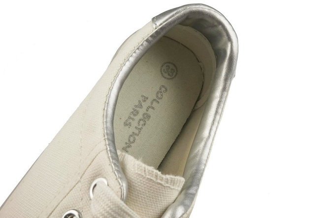 Tenisówki damskie Collection Paris DDD8242-2WH białe rozm.36-41