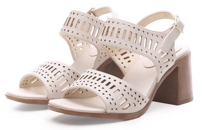 Sergio Leone DSK568EC women's sandals, beige, sizes 36-40