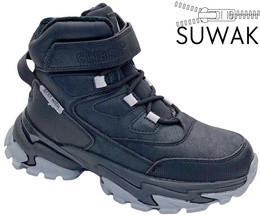 Buty zimowe dziecięce Clibee CH-320BLGY czarno szare rozm.32-37