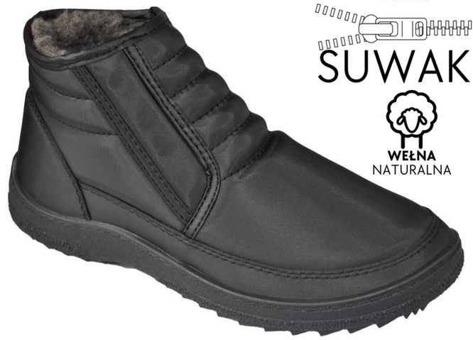 Men's winter boots Skarpol M170EDOSZCZ black size 41-46