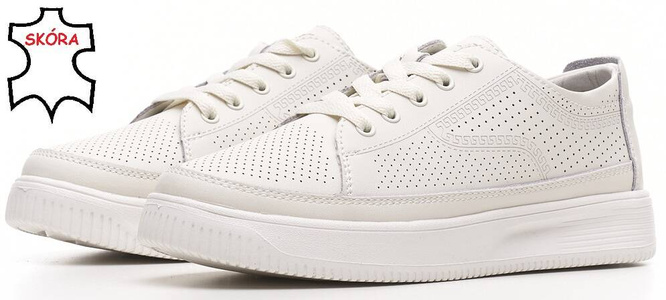 Sergio Leone DSP020BI women's sports shoes, white, sizes 36-41