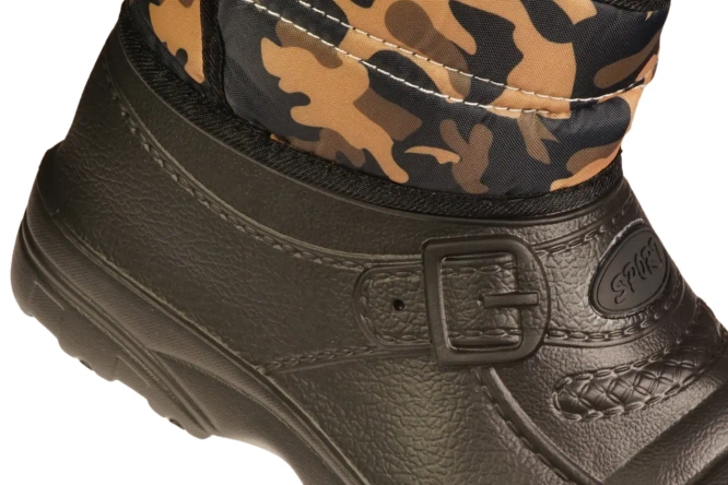 Men’s snow boots Minke M4773-8 in black, gray, and navy blue, available in sizes 41–47.