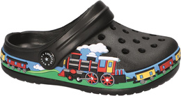 American Club CNH-45 children's pool slippers, red and black, size 29-33