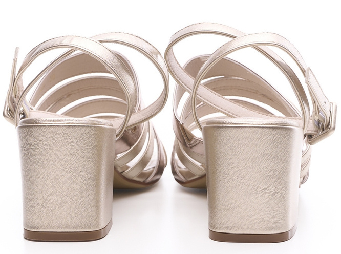 Sergio Leone DSK069ZLMI women's sandals, gold, sizes 36-40