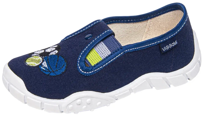 Children’s Sneakers Slippers Viggami KEVIN COTTON navy blue sizes 26-31