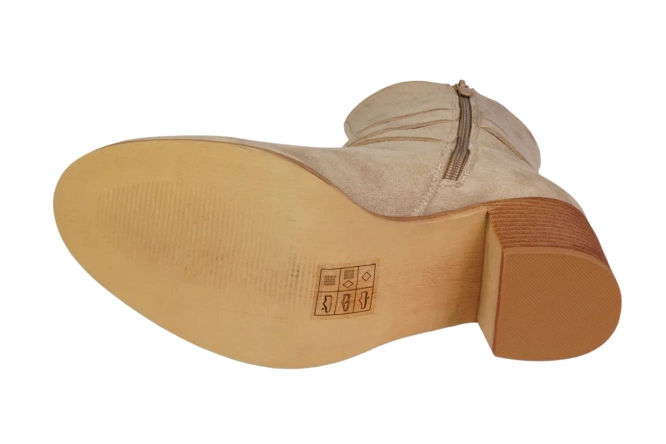 Kowbojki damskie Skotnicki DB-3-Y85BE beżowe rozm.36-41