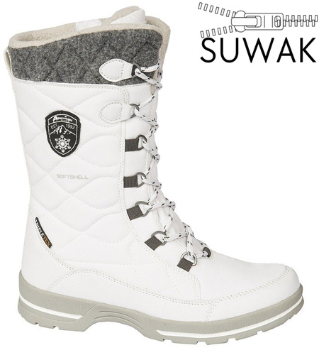 Buty zimowe damskie American Club DSN-08 białe rozm.37-41
