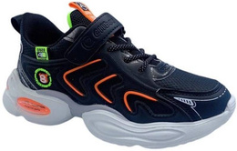 Buty sportowe dziecięce Clibee CL310BLGR czarno-pomarańczowe rozm.32-37