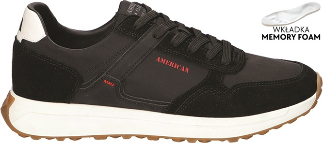 American Club MWT-138 men's sports shoes black, size 41-46