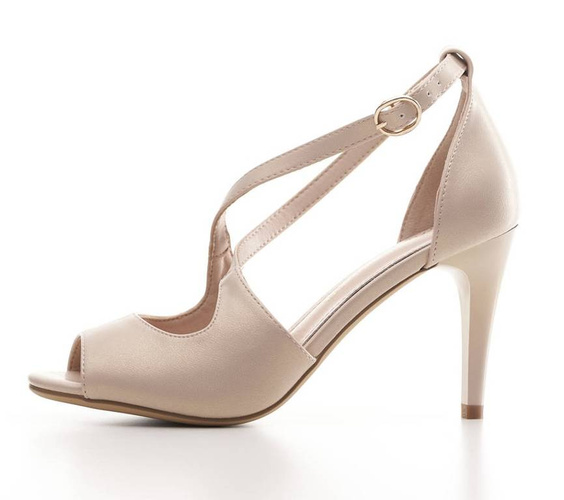 Women's sandals Sergio Leone DSK429CH beige size 36-40