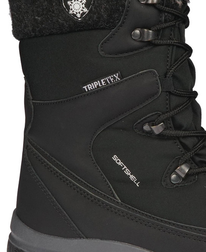 American Club DSN-36 women's winter shoes, black, sizes 37-41