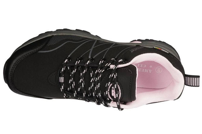 Buty sportowe damskie American Club DWT-129 czarno-różowe rozm.36