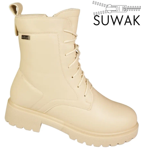 Women’s winter boots **Cabin DJH22-5BE** beige, sizes 37–42