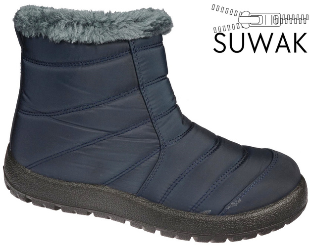 Women's snow boots Skotnicki DB-3-0302NA navy blue size 36-41
