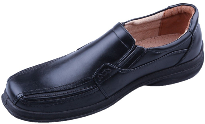 Black men's shoes LinShi MA8009-1BL size 40-45