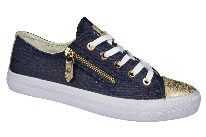 Tenisówki damskie Collection Paris D8237-48BU granatowe rozm.36-41