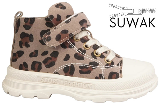 Tenisówki dziewczęce Clibee AP-703KH khaki rozm.21-25