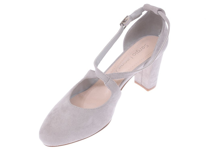 Women's pumps Sergio Leone DSK859SZMI gray size 36-40