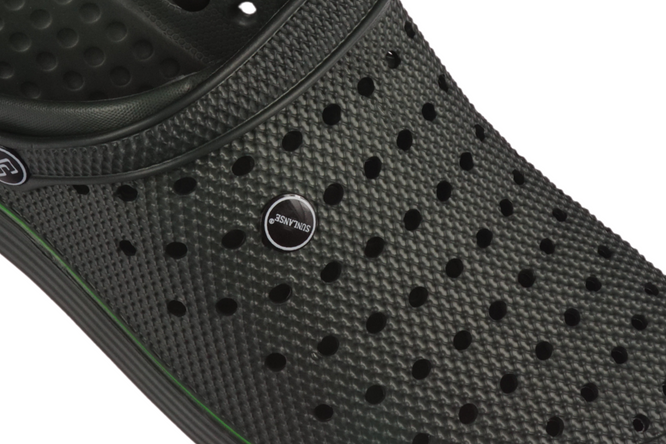 Sunlanse NH369M5 men's flip-flops black, navy blue and green size 48-50