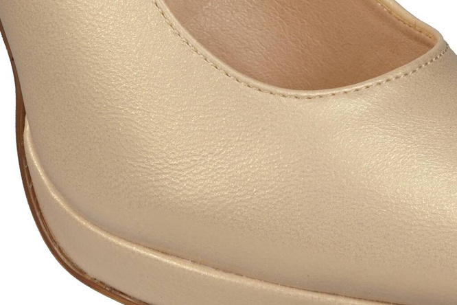 Sergio Leone D1438CH women's high heels, gold, sizes 36-40