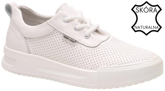 Sergio Leone DSP020BI women's sports shoes, white, sizes 36-41