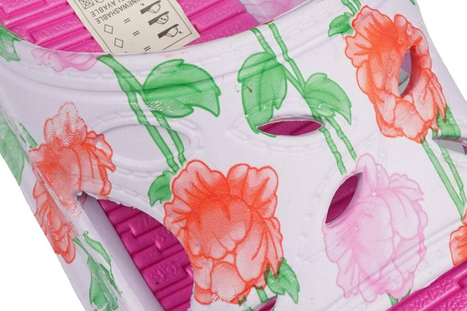 Women's swimming pool flip-flops Sunlanse DH640-1 blue, green, pink and purple, sizes 37-41