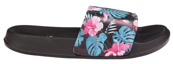 Klapki basenowe młodzieżowe American Club DNH-125 czarno-niebieskie rozm.37-41