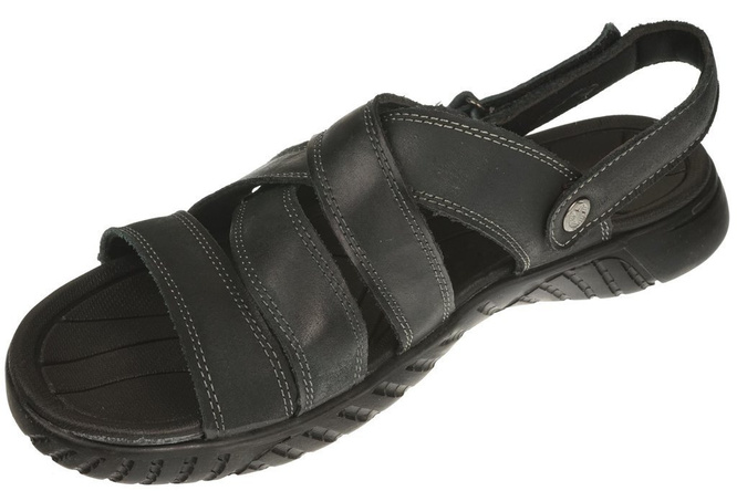 Men's sandals Le Scarpe MA9837-1BL black size 40-45