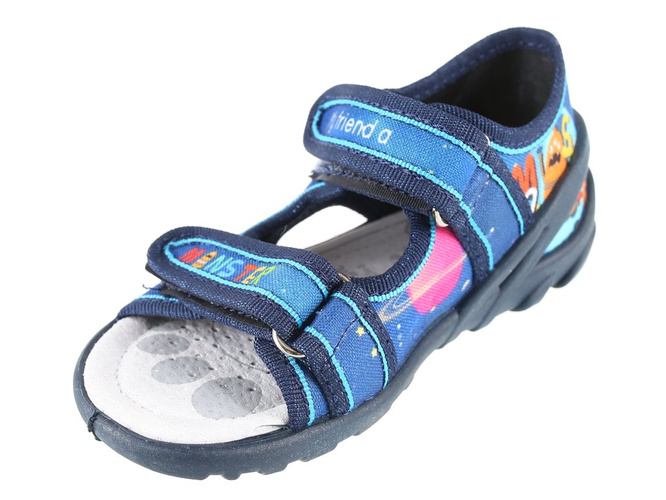 Tenisówki dziecięce na pary Ren But RB13-112NP-1033 niebieskie rozm.19-25