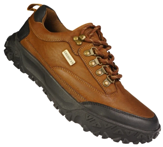Men’s Transitional Shoes American Club MCY-171 – Black & Brown, Sizes 41–45