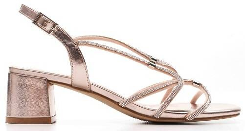 Sergio Leone DSK048ZLMI women's sandals, gold, sizes 36-40