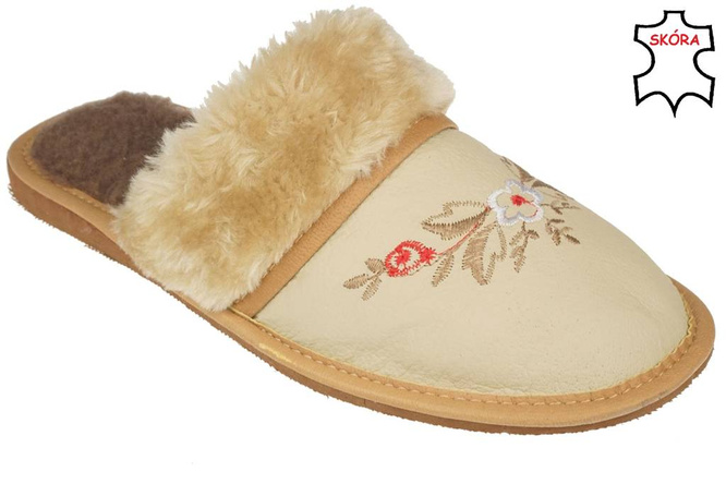 Women's highlander slippers Pako DP2103 beige size 36-41