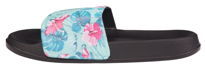 Klapki basenowe młodzieżowe American Club DNH-125 czarno-niebieskie rozm.37-41