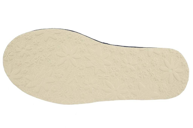 Pantofle damskie Meteor DV085 WIOLA granatowe i bordowe rozm.36-40