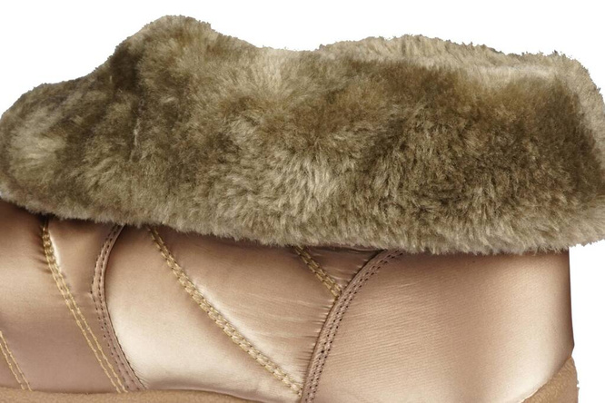 Women's snow boots Skotnicki DB-3-0301GO gold size 36-41