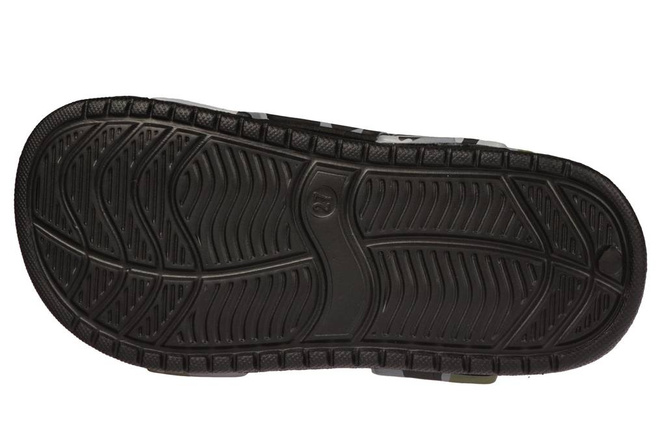 Sandały piankowe dziecięce American Club BNH-99 czarne i niebieskie rozm.24-28