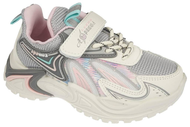 Buty sportowe dziecięce Apawwa BZC58WH biało-szare holograficzne rozm.26-31