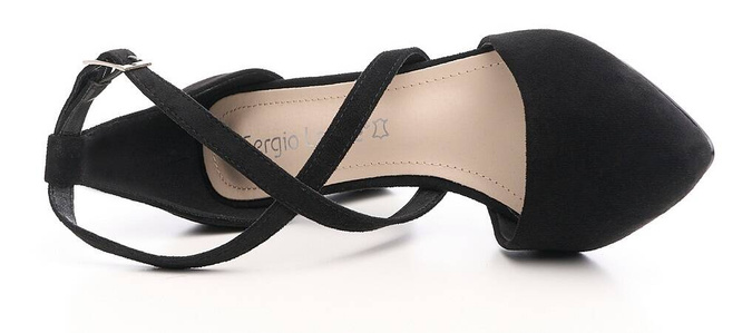 Sergio Leone DSK841CZMI women's sandals, black, sizes 36-40