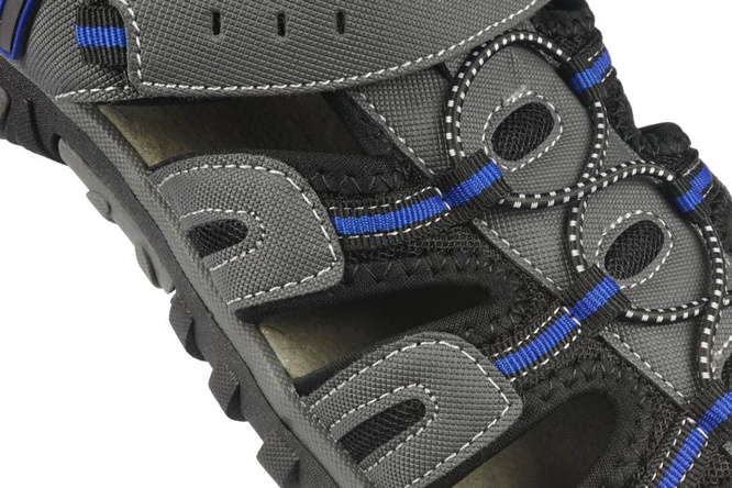 Men's sandals E'rino MA901-2DGYBU gray size 41-46