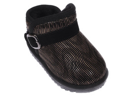 Buty zimowe dziecięce Apawwa APD162GO czarno-złote rozm.20-25