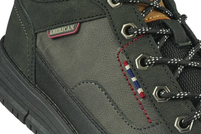 Obuwie przejściowe męskie American Club MRH-141 czarne i koniakowe rozm.41-46