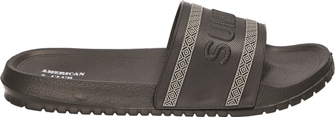 American Club MNH-161 men's pool flip-flops black size 41-45