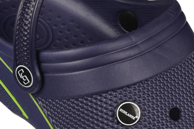 Sunlanse MH2301-B men's slippers black, navy blue and green size 41-47