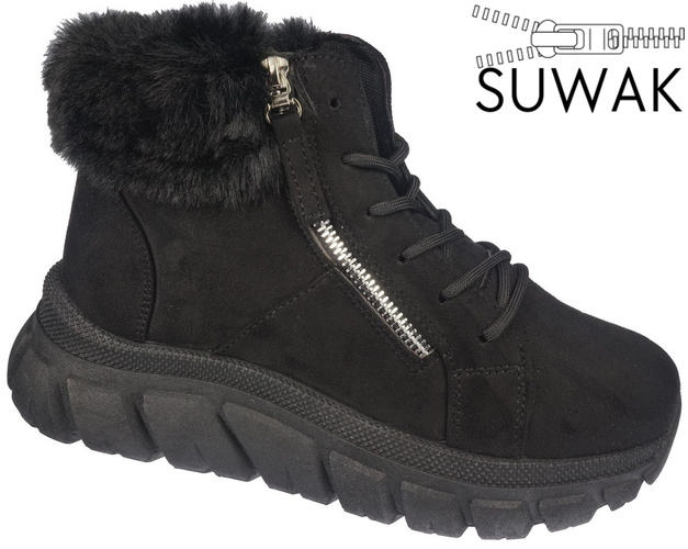 Youth winter shoes Jomix DND6976-1BL black size 36-41