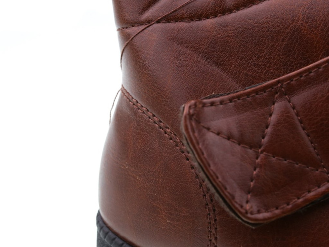 Brown women's winter shoes Betop DNYT-311FBR, size 37-42