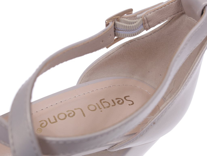 Women's pumps Sergio Leone DSK863BEPE beige size 36-40