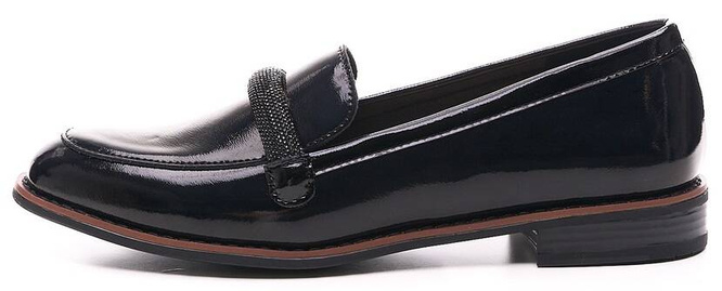 Mokasyny damskie Sergio Leone DPB247CZLA czarne rozm.36-41