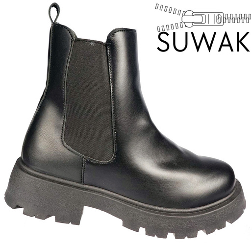 Obuwie zimowe damski Le Scarpe DA7163-1BL czarne rozm.36-41