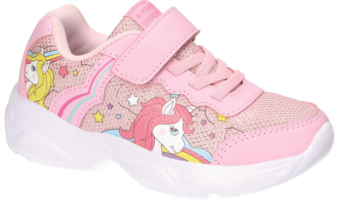 American Club BRL-84 pink and white children's sports shoes, size 24-28